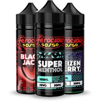 3x Best Sellers Ferocious | 50/50 Shortfill Bundle-0mg-No Nicotine-100ml