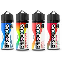 4x Candy & Sweets Ferocious Bar Juice | 50/50 Shortfill Bundle - 3mg - Salt Nicotine - 120ml
