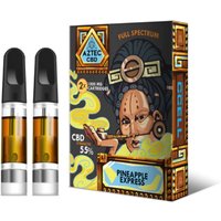 Aztec 55% CBD Cartridges-2 Pack 1000mg - Pineapple Express