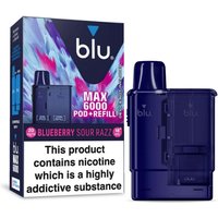Blu Max 6000 Prefilled Pod-Blueberry Sour Razz