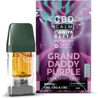 Grand Daddy Purple CBD Calm CANNABLITZ 1800mg Prefilled Pod