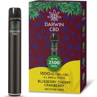 Blueberry Cherry Cranberry Darwin CBD Prefilled Pod Kit 1800mg