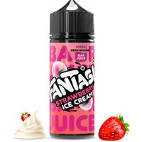 Strawberry Ice Cream 50/50 E-Liquid Fantasi Bar Juice Shortfill-0mg-100ml-No Nicotine