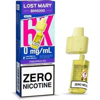 Lost Mary BM6000 Zero Nicotine Replacement Pods-Pineapple Ice