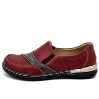 Damen Halbschuhe, Bequeme Mokassins Slipper Rot 40