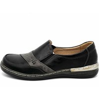 Damen Halbschuhe, Bequeme Mokassins Slipper Schwarz 40