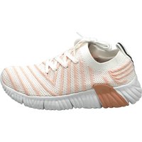 Damen Sneaker Laufschuhe für Freizeit Weiß-Pink 36