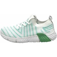 Damen Sneaker Laufschuhe für Freizeit Weiß-Grün 36