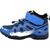 Herren Wanderschuhe gefütterter Stifel Navy-Blau-Weiß 45