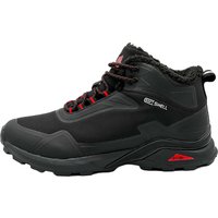 Gefütterte Wanderschuhe Outdoorschuhe Stiefel Schwarz-Rot 41
