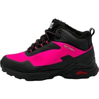 Gefütterte Wanderschuhe Outdoorschuhe Stiefel Schwarz-Fuchsia 36