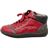 Gefüttert Stiefeletten Plateau Rot 39