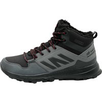 gefütterte Wanderschuhe warm Dunkelgrau-Schwarz-Rot 46