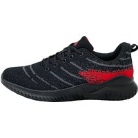 Laufschuhe Running Trekkingschuhe Schwarz-Dunkelgrau-Rot 40