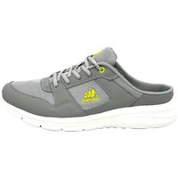 Pantoletten Sandalette Slipper Sabots Hellgrau-Grün 44