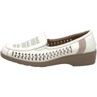 Damen Slip on Flache Schuhe Weiß 36
