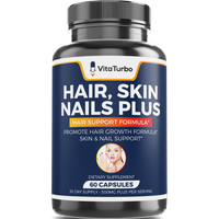 Hair, Skin, and Nails Plus - 60 Capsules - 500mg Per Serving