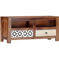 Vodali Mobilier Meuble TV 90x30x40 cm Bois solide