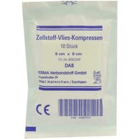 Zellstoff Vlies 6 X 8 cm Unsteril Kompressen