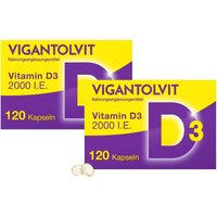 Vigantolvit Vitamin D3 2 x 120 2.000 I.E. Weichkapseln