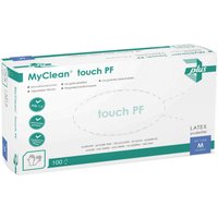 Myclean Touch Pf Handsch Unsteril Latex Gr M 100 S