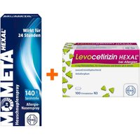 Mometahexal Heuschnupfenspray + Levocetirizin Hexal 100 50 µg Nasenspray