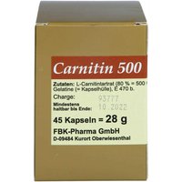 Carnitin Kapseln