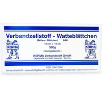Verbandzellstoff Watteblaettch 12x13cm Hochgebl