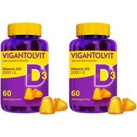 Vigantolvit Vitamin D3 2 x 60 Weichgummis 2.000 I.E.