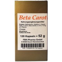 Beta Carotin Kapseln