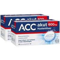 Sparset ACC akut Hustenlöser 2 x 20 600 mg Brausetabletten