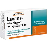Laxans-ratiopharm 10 mg Zäpfchen