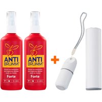 Anti Brumm Forte Pumpzerstäuber + elek Mini Insektenstichheilerheat USB-C inkl Akku