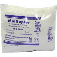 Mulltupfer 15 X 15 cm Walnussgroß Unsteril 100 Tupfer