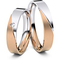 🦚 Modell TR007 Schräge Fuge 585er Rotgold-Weißgold – 23520 🦚 Modell TR007 Schräge Fuge 585er Rotgold-Weißgold – 23520