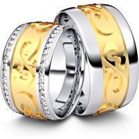 🦚 Modell TR384 333er Weißgold-Gelbgold – 38475 🦚 Modell TR384 333er Weißgold-Gelbgold – 38475