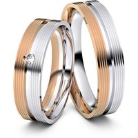 🦚 Modell TR027 Geriffelt 750er Rotgold-Weißgold – 24462 🦚 Modell TR027 Geriffelt 750er Rotgold-Weißgold – 24462