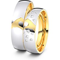 🦚 Modell TR279 Hand und Herz 333er Weißgold-Gelbgold – 50390 🦚 Modell TR279 Hand und Herz 333er Weißgold-Gelbgold – 50390
