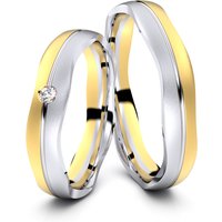 🦚 Modell TR013 Small Wavy 333er Gelbgold-Weißgold – 23925 🦚 Modell TR013 Small Wavy 333er Gelbgold-Weißgold – 23925