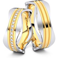 🦚 Modell TR221 Wavy Pearls 333er Gelbgold-Weißgold – 32433 🦚 Modell TR221 Wavy Pearls 333er Gelbgold-Weißgold – 32433