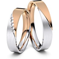 🦚 Modell TR007 Schräge Fuge 333er Weißgold-Rotgold – 23543 🦚 Modell TR007 Schräge Fuge 333er Weißgold-Rotgold – 23543