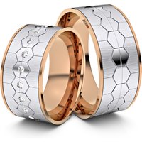 🦚 Modell TR149 Bienenwabe 750er Weißgold-Rotgold – 29847 🦚 Modell TR149 Bienenwabe 750er Weißgold-Rotgold – 29847