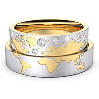 🦚 Modell TR239 Weltkarte 750er Weißgold-Gelbgold – 33294 🦚 Modell TR239 Weltkarte 750er Weißgold-Gelbgold – 33294