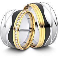 🦚 Modell TR010 333er Weißgold-Gelbgold – 23706 🦚 Modell TR010 333er Weißgold-Gelbgold – 23706