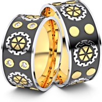 🦚 Modell TR079 Steampunk 585er Gelbgold-Weißgold – 26898 🦚 Modell TR079 Steampunk 585er Gelbgold-Weißgold – 26898