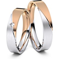 🦚 Modell TR007 Schräge Fuge 585er Weißgold-Rotgold – 23523 🦚 Modell TR007 Schräge Fuge 585er Weißgold-Rotgold – 23523