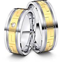 🦚 Modell TR097 Meander 333er Weißgold-Gelbgold – 27511 🦚 Modell TR097 Meander 333er Weißgold-Gelbgold – 27511