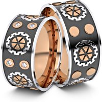 🦚 Modell TR079 Steampunk 333er Rotgold-Weißgold – 26895 🦚 Modell TR079 Steampunk 333er Rotgold-Weißgold – 26895