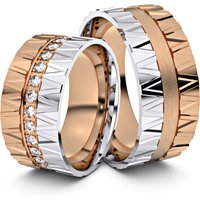 🦚 Modell TR084 facettiert 750er Rotgold-Weißgold – 27077 🦚 Modell TR084 facettiert 750er Rotgold-Weißgold – 27077