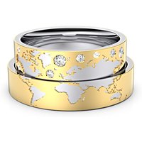 🦚 Modell TR239 Weltkarte 750er Gelbgold-Weißgold – 33291 🦚 Modell TR239 Weltkarte 750er Gelbgold-Weißgold – 33291